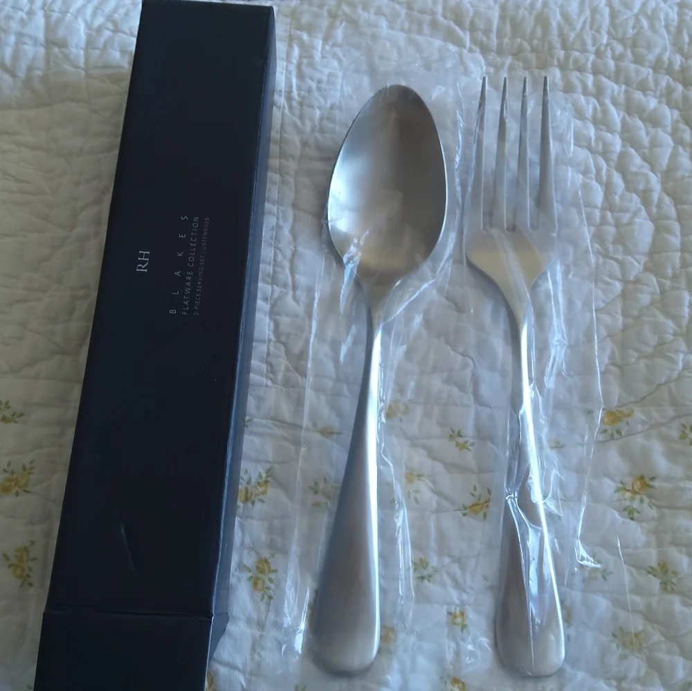 RH Blakes 2pc Serving Fork and Spoon
